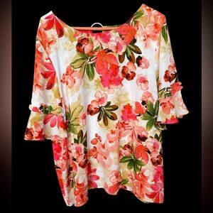 Floral Women's Top - Multicolor